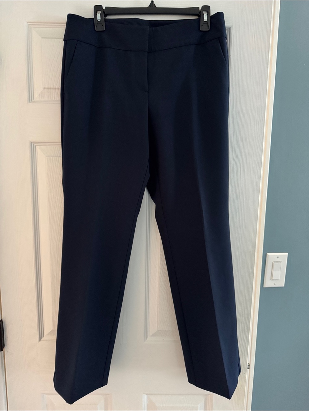 Ann Taylor Factory Navy women’s dress trousers/pants. Size 10P. 30” inseam
